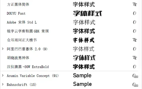 安装了字体AI不显示，Illustrator找不到字体的解决方法