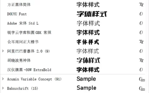 AI安装了字体不显示，Illustrator安装了字体找不到的解决方法