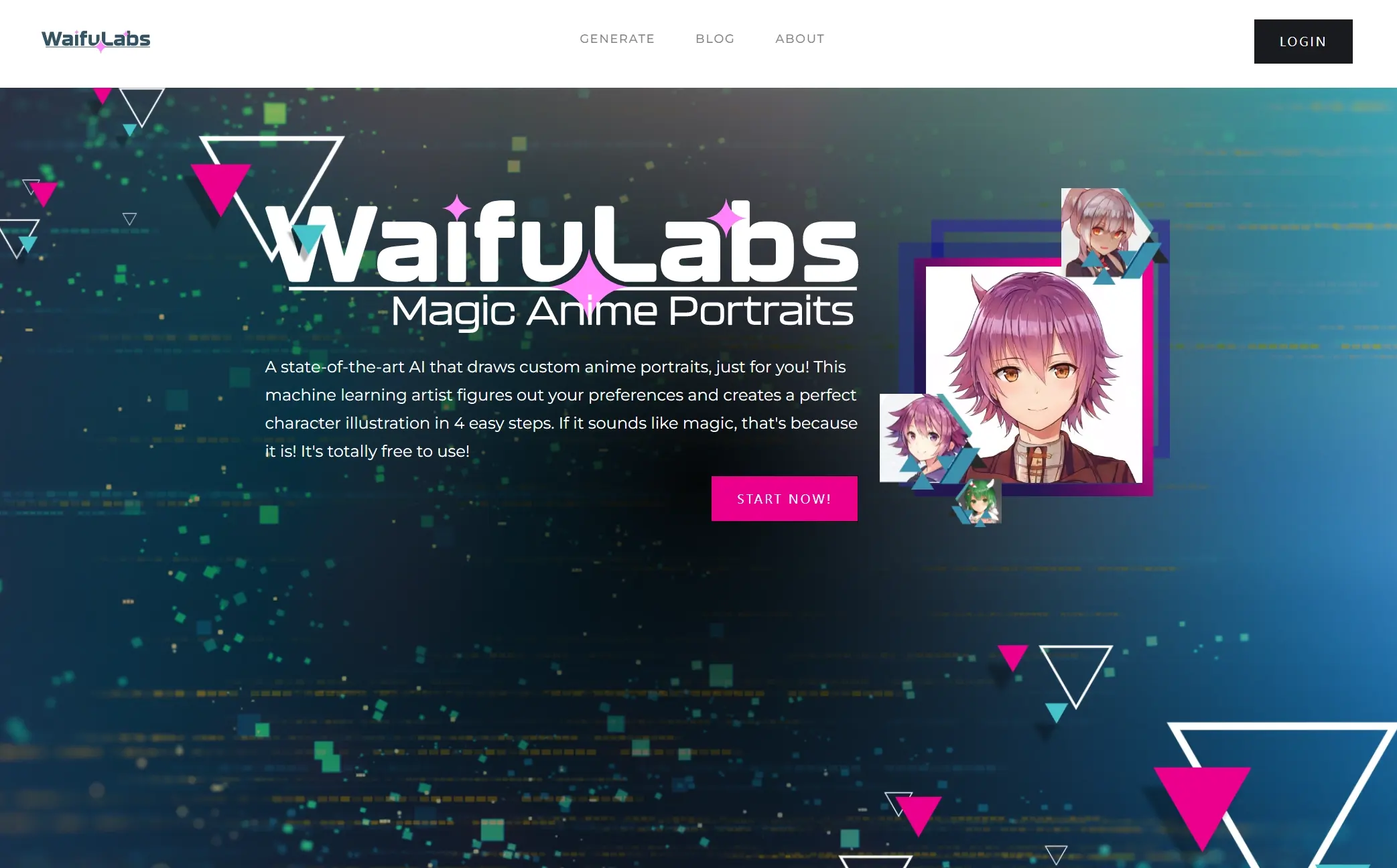 Waifulabs AI动漫二次元头像在线生成工具