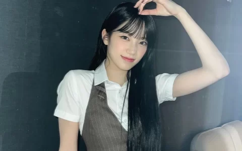 韩国女子LE SSERAFIM 成员中村一叶，让粉丝心动的清冷淡颜
